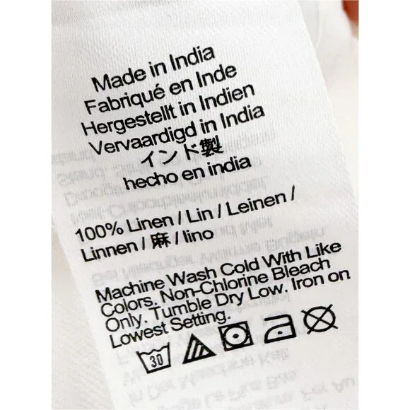 BAIRD MCNUTT Irish linen for J. Crew Capitaine shirt White XS - Picture 5 of 7